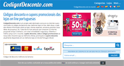 Desktop Screenshot of codigosdesconto.com