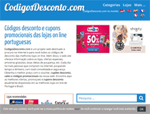 Tablet Screenshot of codigosdesconto.com